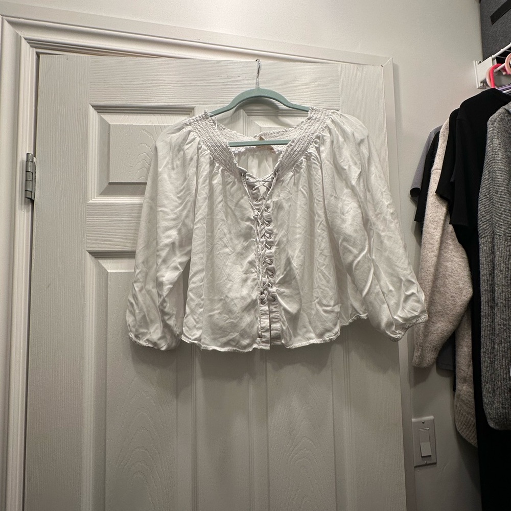 Harlow white Blouse Large